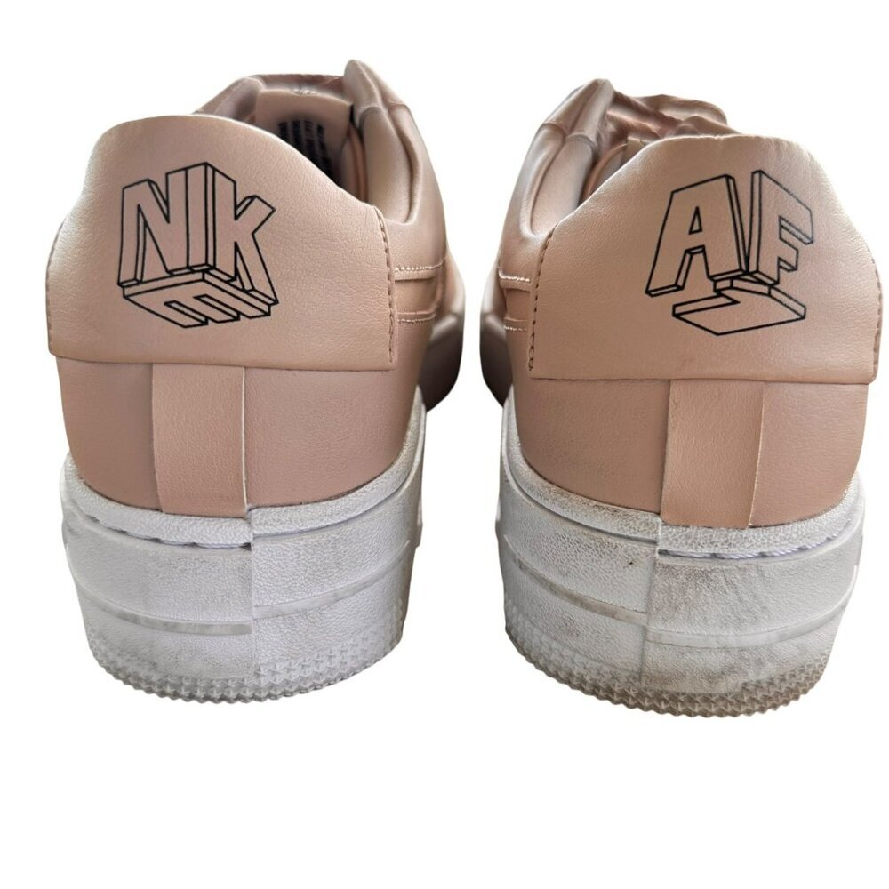 Nike Air Force 1 Pixel Athletic Lace Up Shoe‎ Womens Size 12 Pink White - Picture 11 of 12